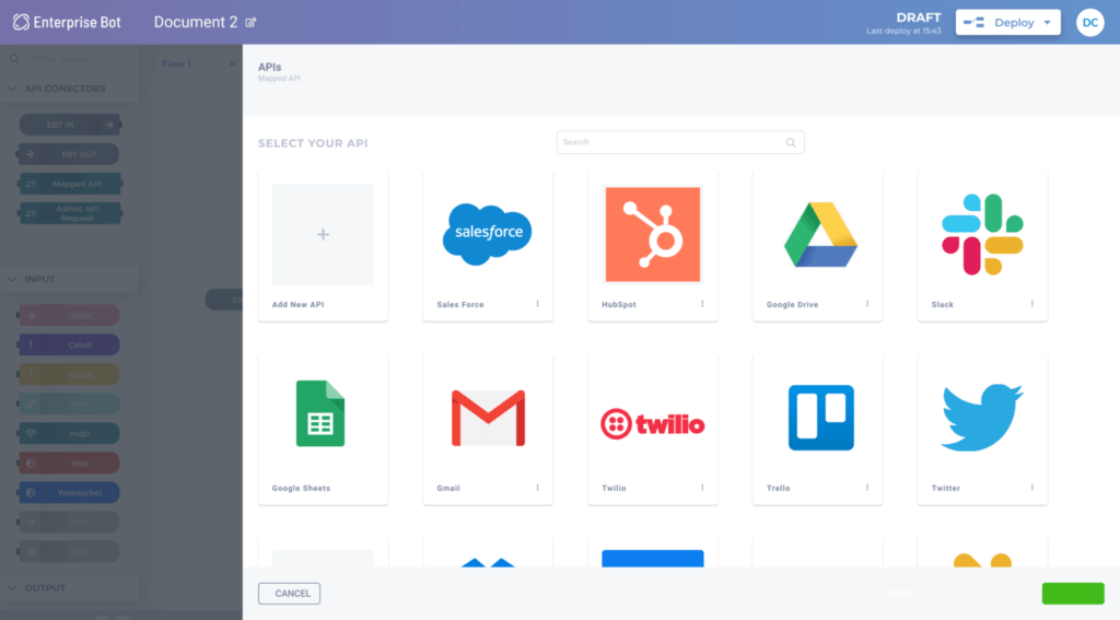 ebot api menu
